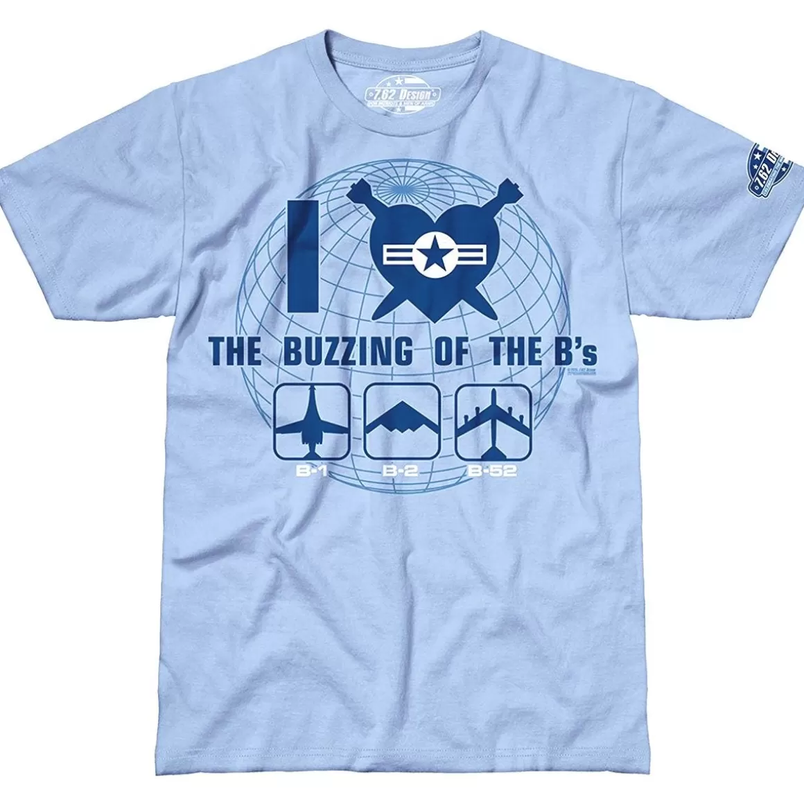 7.62 Design T-Shirts & Vests> The Buzzing Of The B's T-Shirt Sky Blue