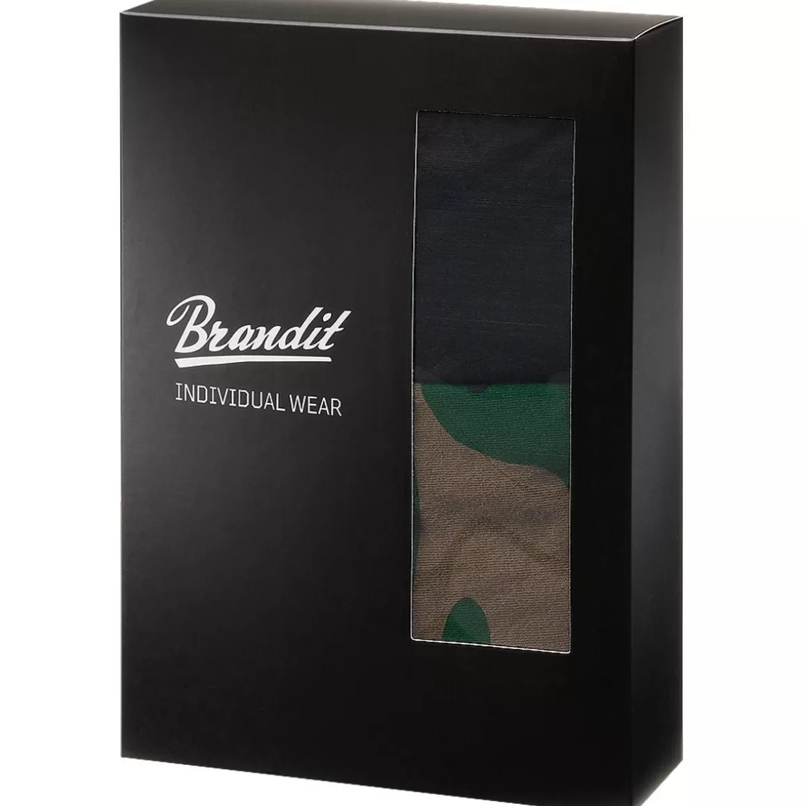 Helikon Base Layers>Brandit Boxer Shorts Logo 2 Pack Woodland / Black