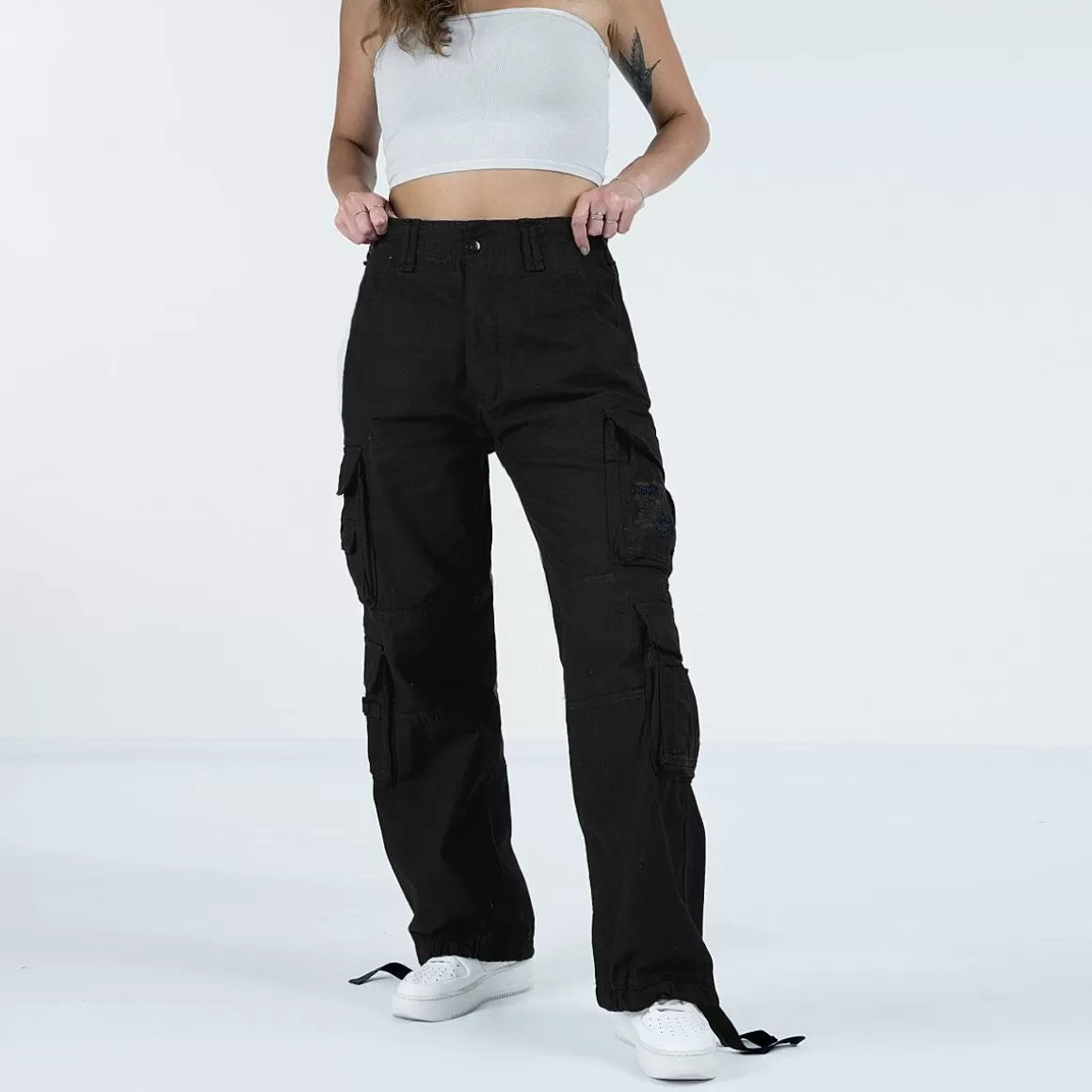 Helikon Trousers>Brandit Ladies Pure Vintage Trousers Black