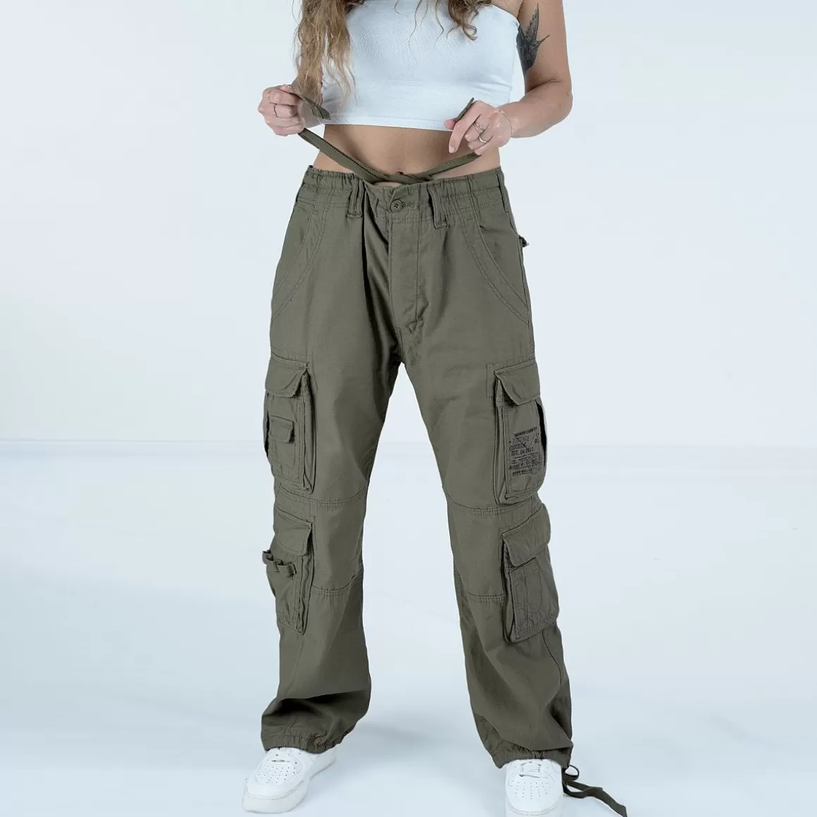 Jack Pyke Trousers>Brandit Ladies Pure Vintage Trousers Olive
