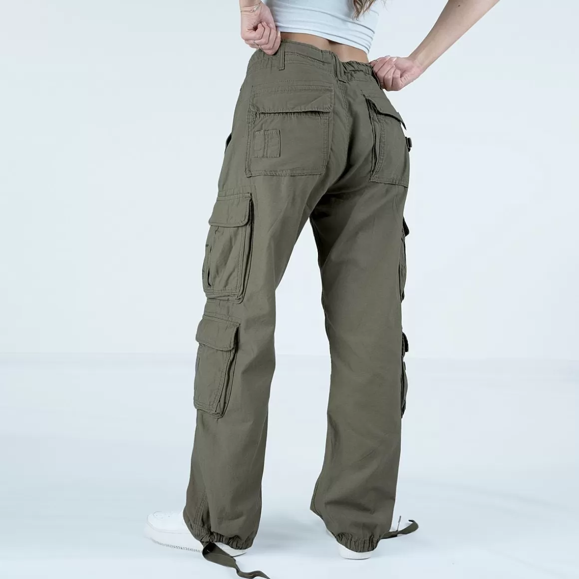 Jack Pyke Trousers>Brandit Ladies Pure Vintage Trousers Olive