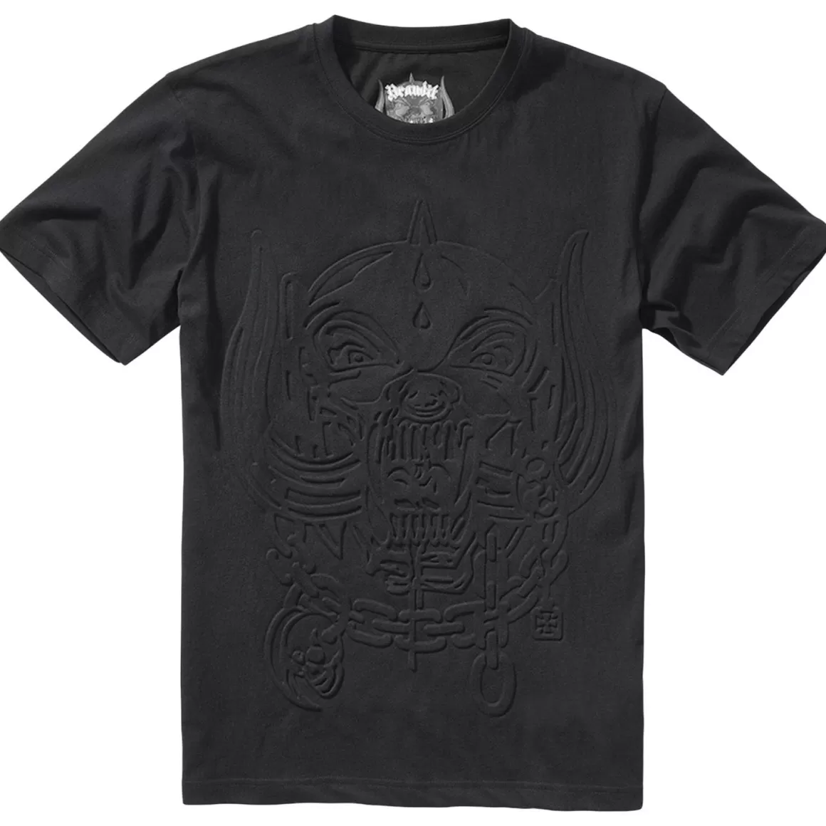 Brandit T-Shirts & Vests> Motorhead T-Shirt Warpig Embos Print Black