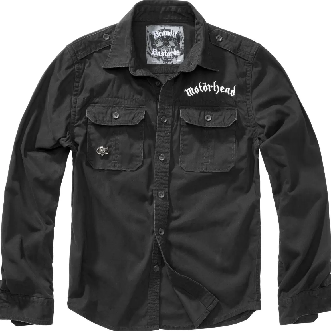 Flyye Industries Shirts>Brandit Motorhead Vintage Shirt Black