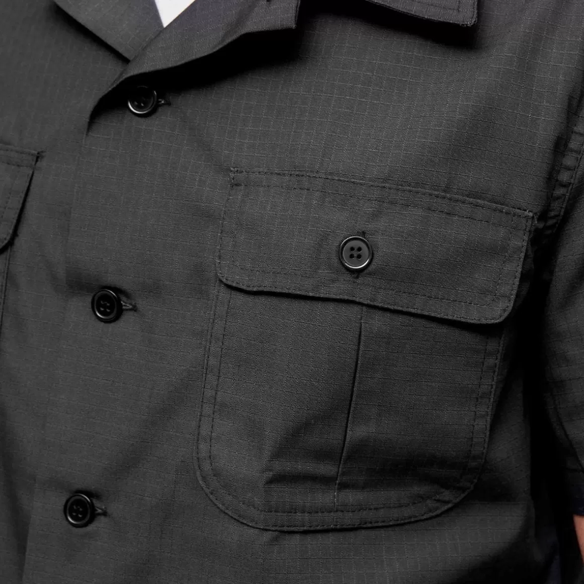 Pentagon Shirts>Brandit Us Shirt Ripstop Short Sleeve Black
