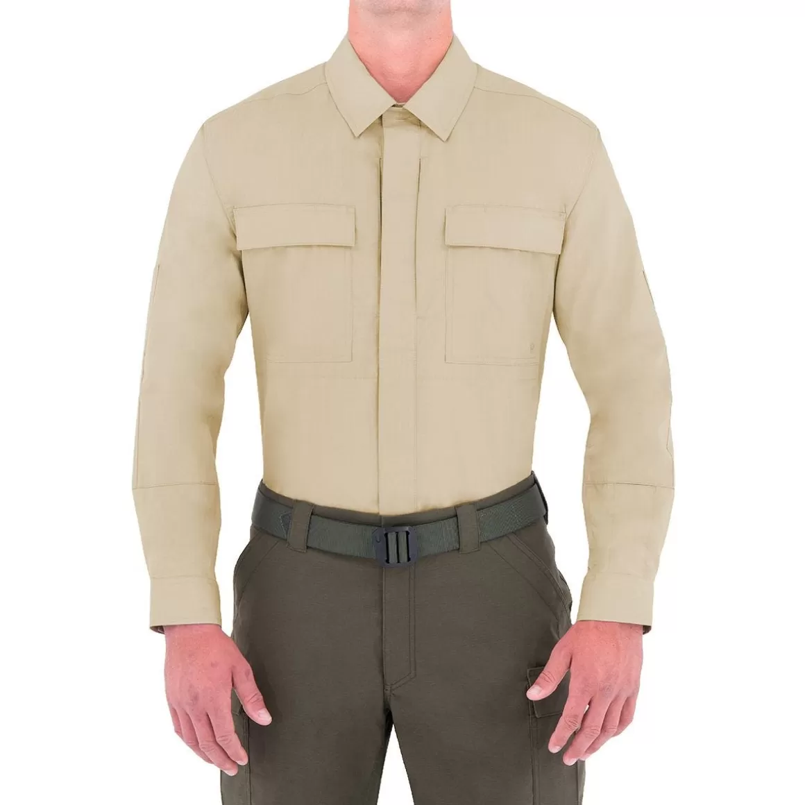 Flyye Industries Shirts>First Tactical Men's Specialist Long Sleeve Bdu Shirt Khaki
