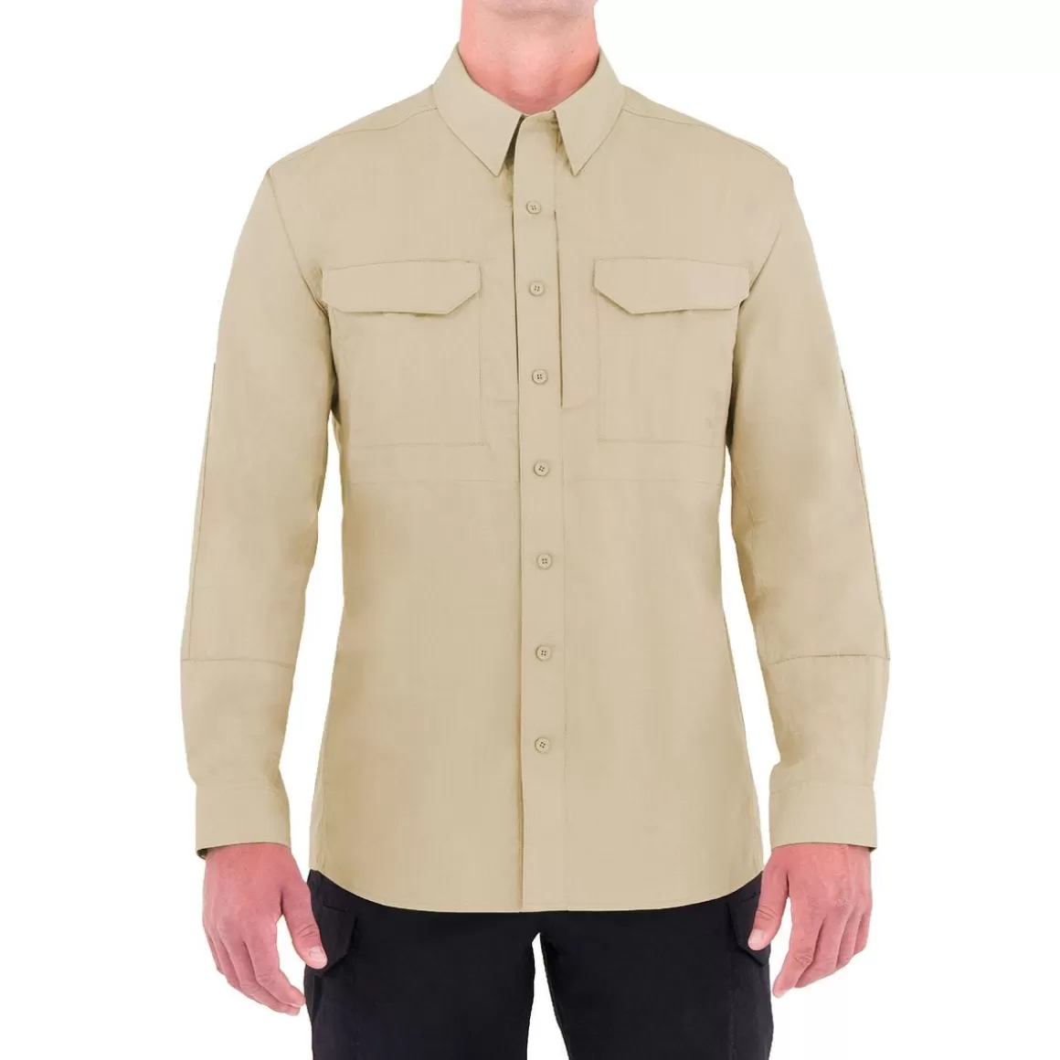 Pentagon Shirts>First Tactical Men's Specialist Long Sleeve Tactical Shirt Khaki