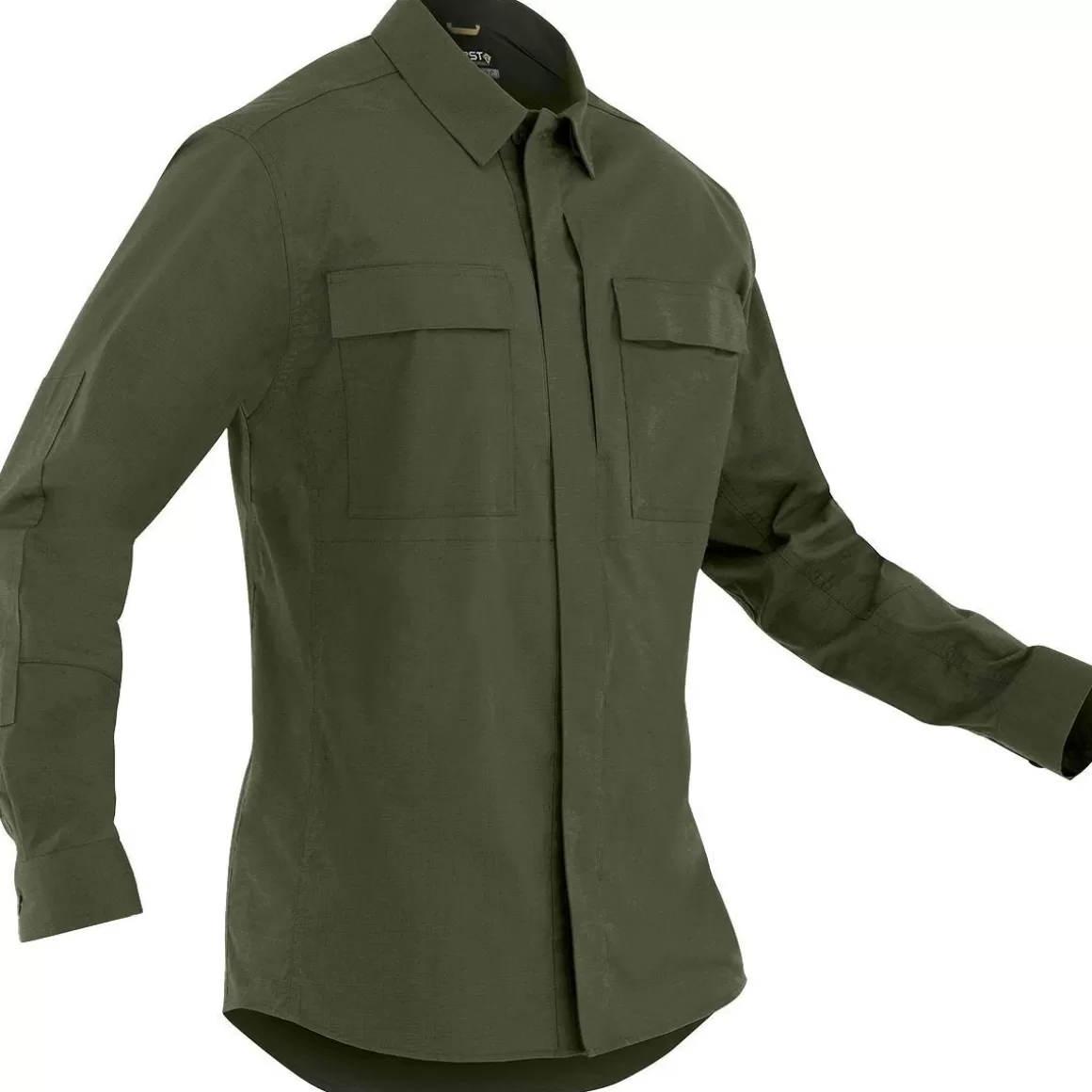 First Tactical Shirts> Men's Tactix Long Sleeve Bdu Shirt Od Green