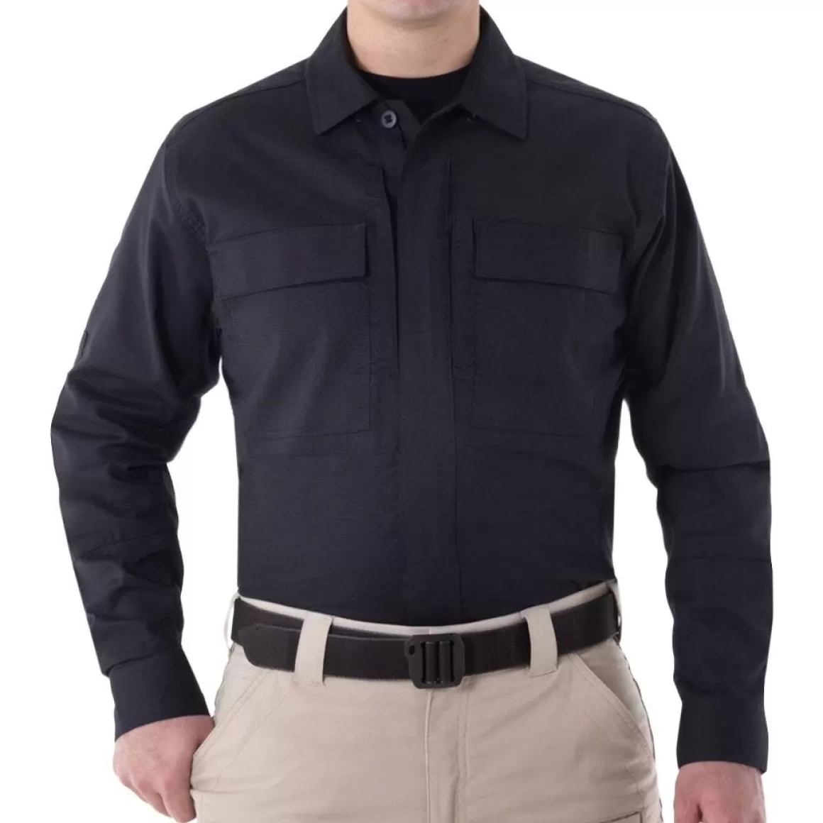 Helikon Shirts>First Tactical Men's V2 Long Sleeve Bdu Shirt Midnight Navy