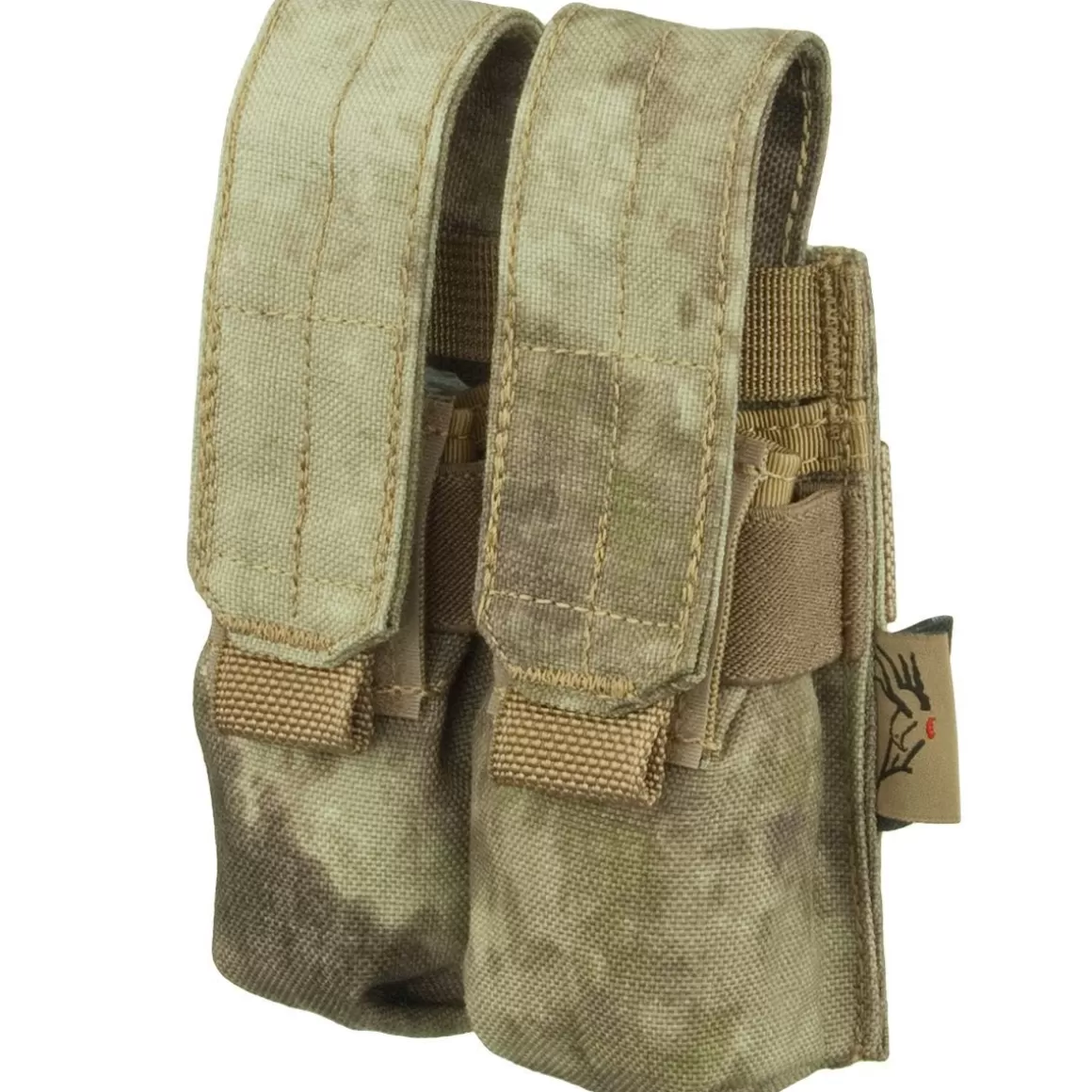 Flyye Industries Magazine Pouches>Flyye Double 9Mm Magazine Pouch Ver. Fe Molle A-Tacs Au