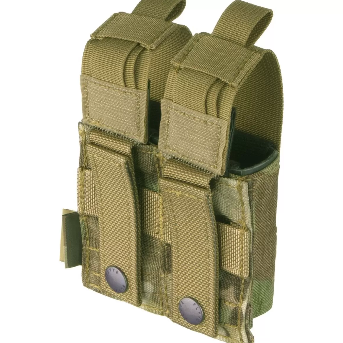 Flyye Industries Magazine Pouches>Flyye Double 9Mm Pistol Magazine Pouch Ver. Hp Molle Multicam