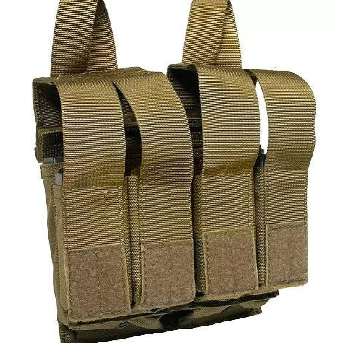 Flyye Industries Magazine Pouches>Flyye Double M4/M16 + Quad Pistol Magazine Pouch Molle Coyote Brown