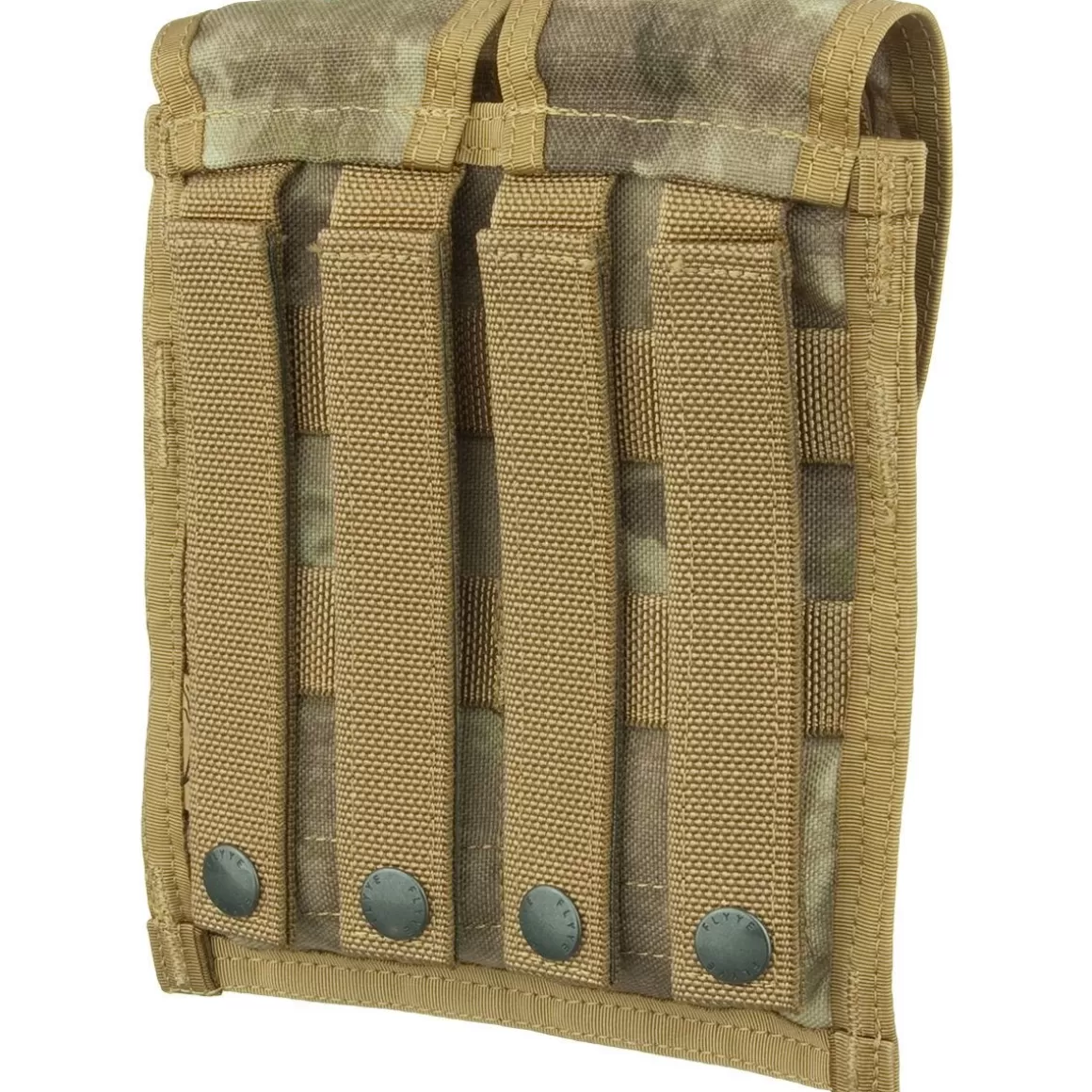 Flyye Industries Magazine Pouches>Flyye Double M4/M16 Magazine Pouch Ver. Fe Molle A-Tacs Au