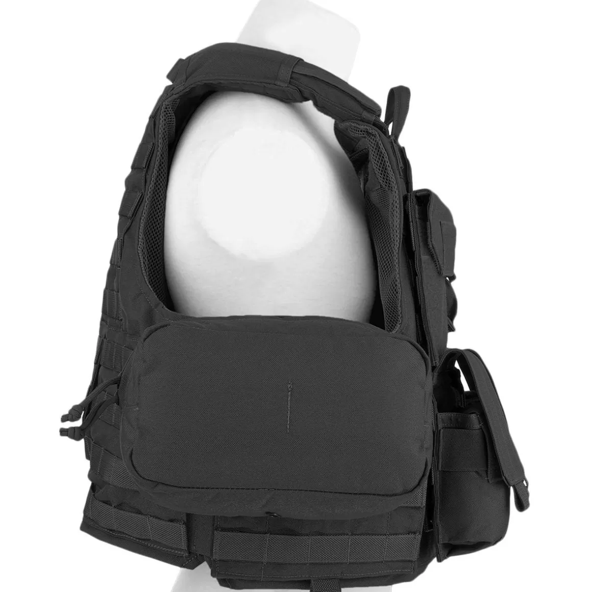 Flyye Industries Vests>Flyye Force Recon Vest With Pouch Set Ver. Mar Black