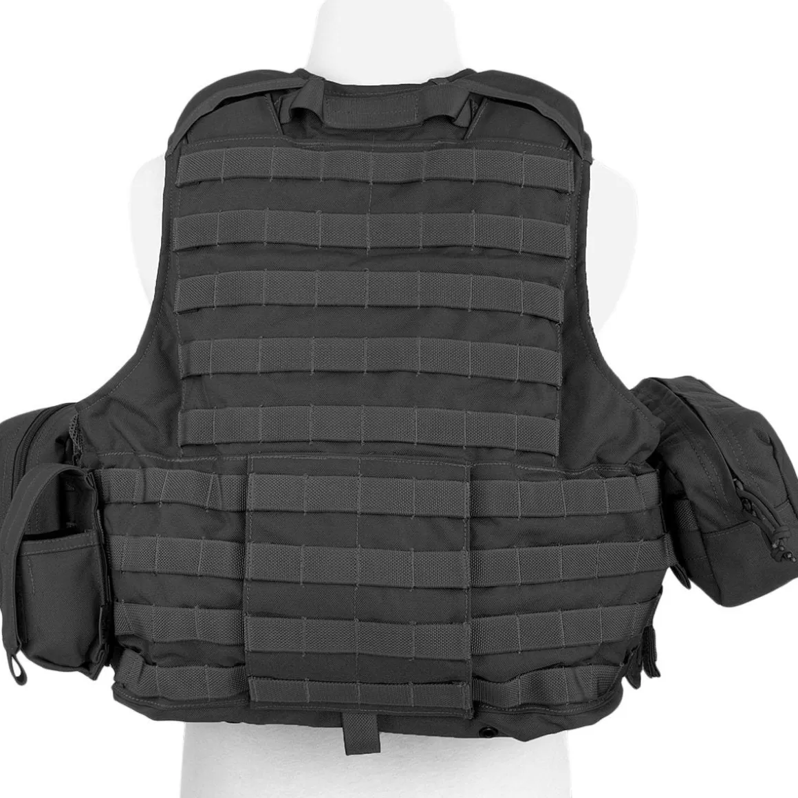Flyye Industries Vests>Flyye Force Recon Vest With Pouch Set Ver. Mar Black