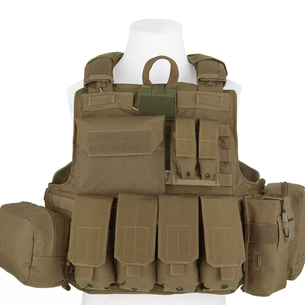 Flyye Industries Vests>Flyye Force Recon Vest With Pouch Set Ver. Mar Coyote Brown