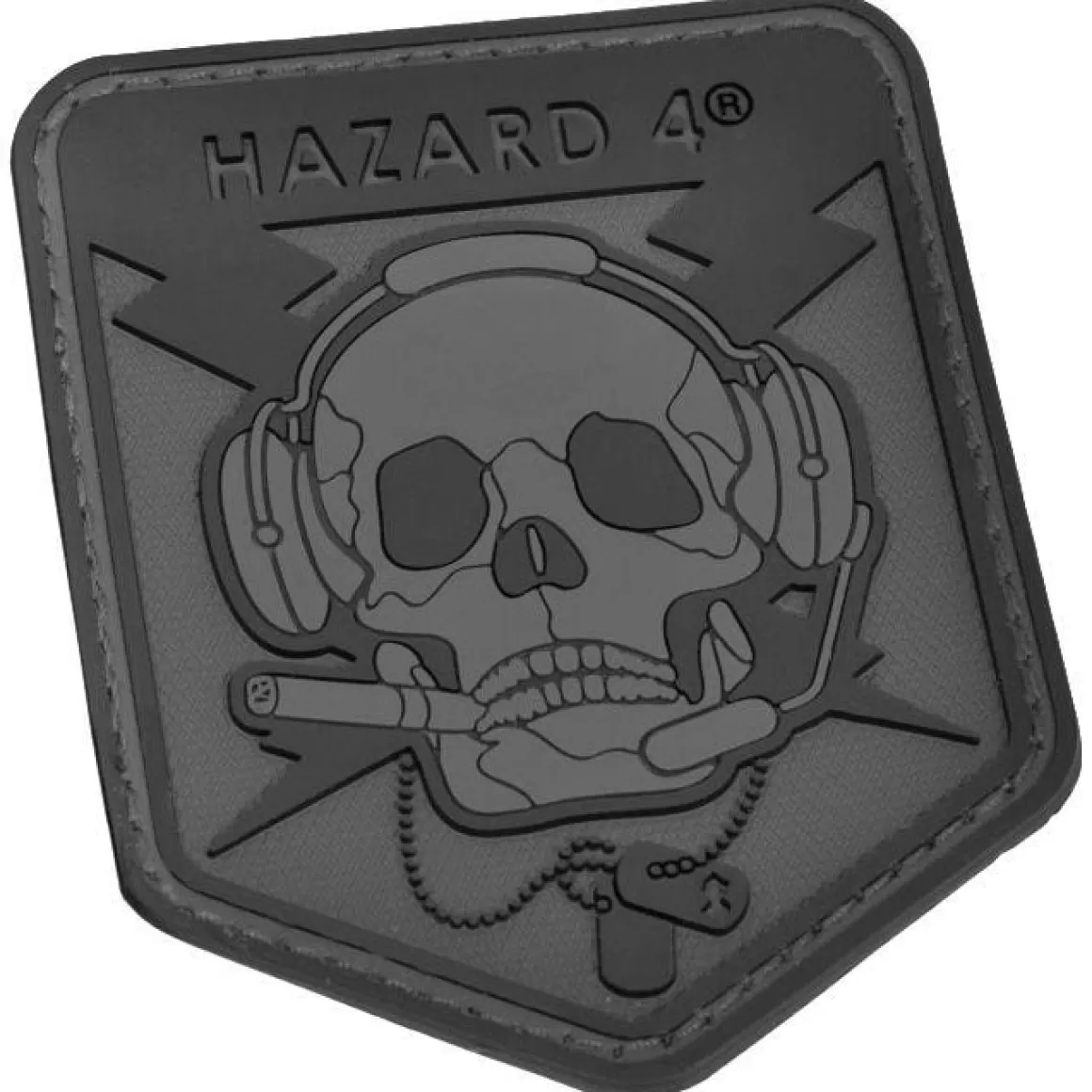 Hazard 4 Badges & Patches> 3D Operator Skull Morale Patch Black