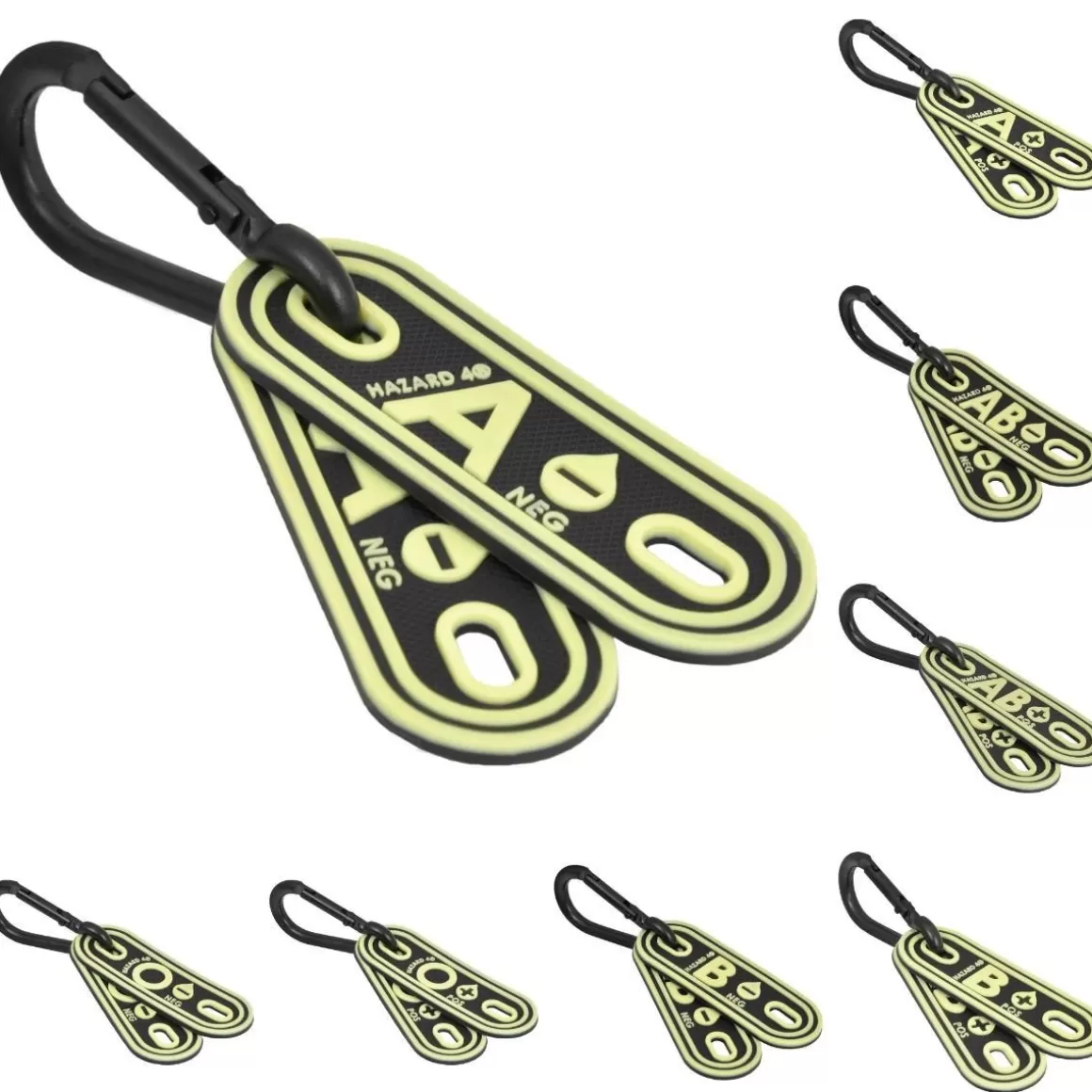 Hazard 4 Badges & Patches> Blood Type Marker Kit Set Of 2 Glow In The Dark