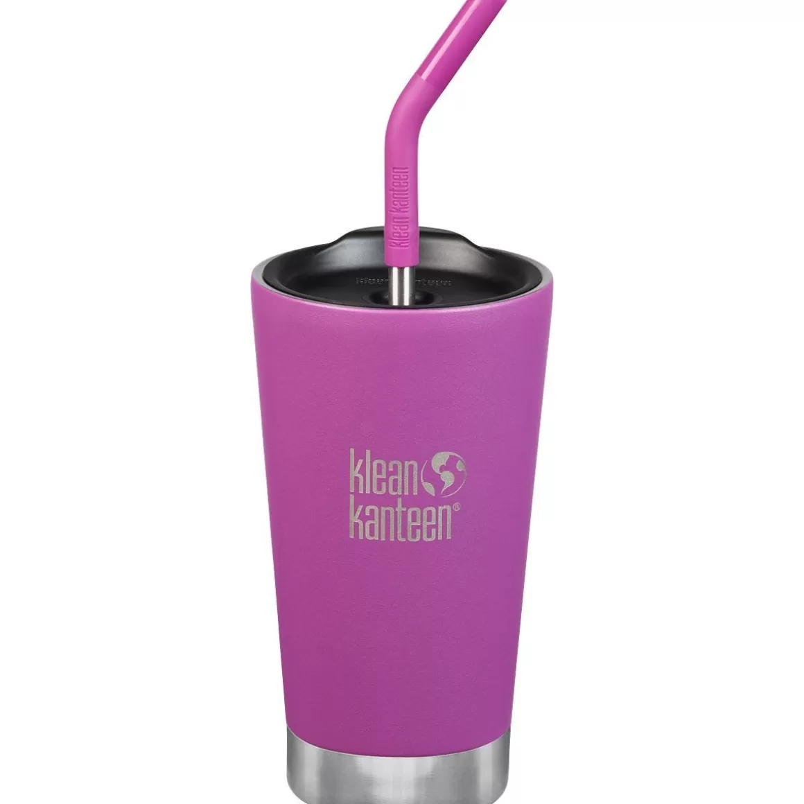 Klean Kanteen Water & Hydration> 473Ml Tumbler Vacuum Insulated Straw Lid Berry Bright