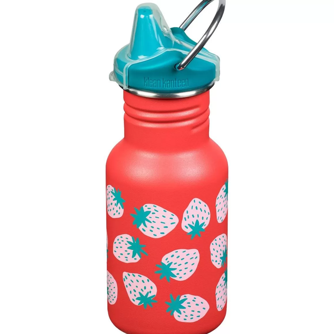 Klean Kanteen Water & Hydration> Kid Kanteen 355Ml Bottle Sippy Cap Coral Strawberries