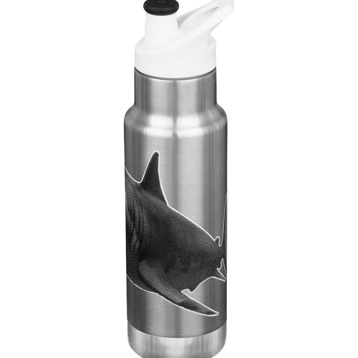 Klean Kanteen Water & Hydration> Kid Kanteen 355Ml Classic Insulated Bottle Sport Cap Mr. Shark