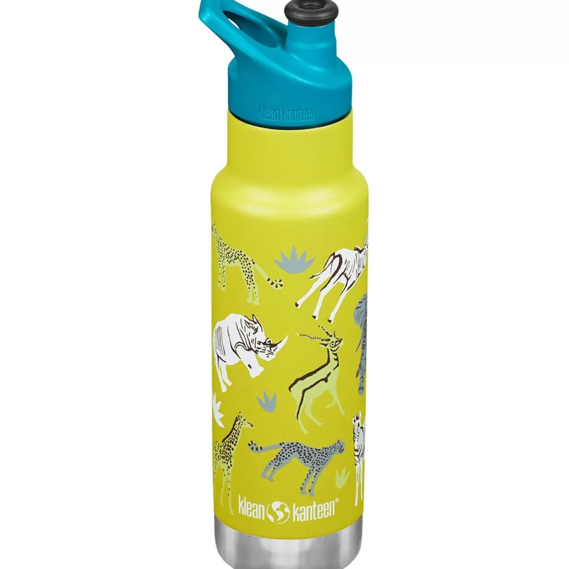 Klean Kanteen Water & Hydration> Kid Kanteen 355Ml Classic Insulated Bottle Sport Cap Safari