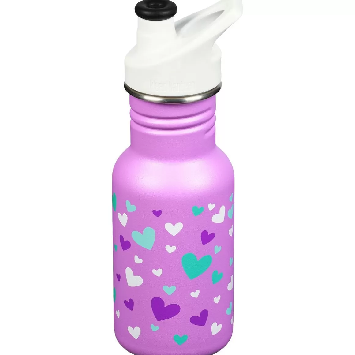 Klean Kanteen Water & Hydration> Kid Kanteen 355Ml Classic Narrow Bottle Sport Cap Orchid Hearts