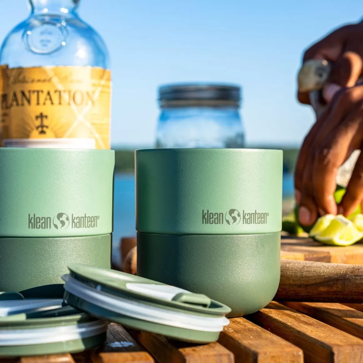 Klean Kanteen Water & Hydration> Rise 280Ml Lowball Tumbler W/Flip Lid Sea Spray
