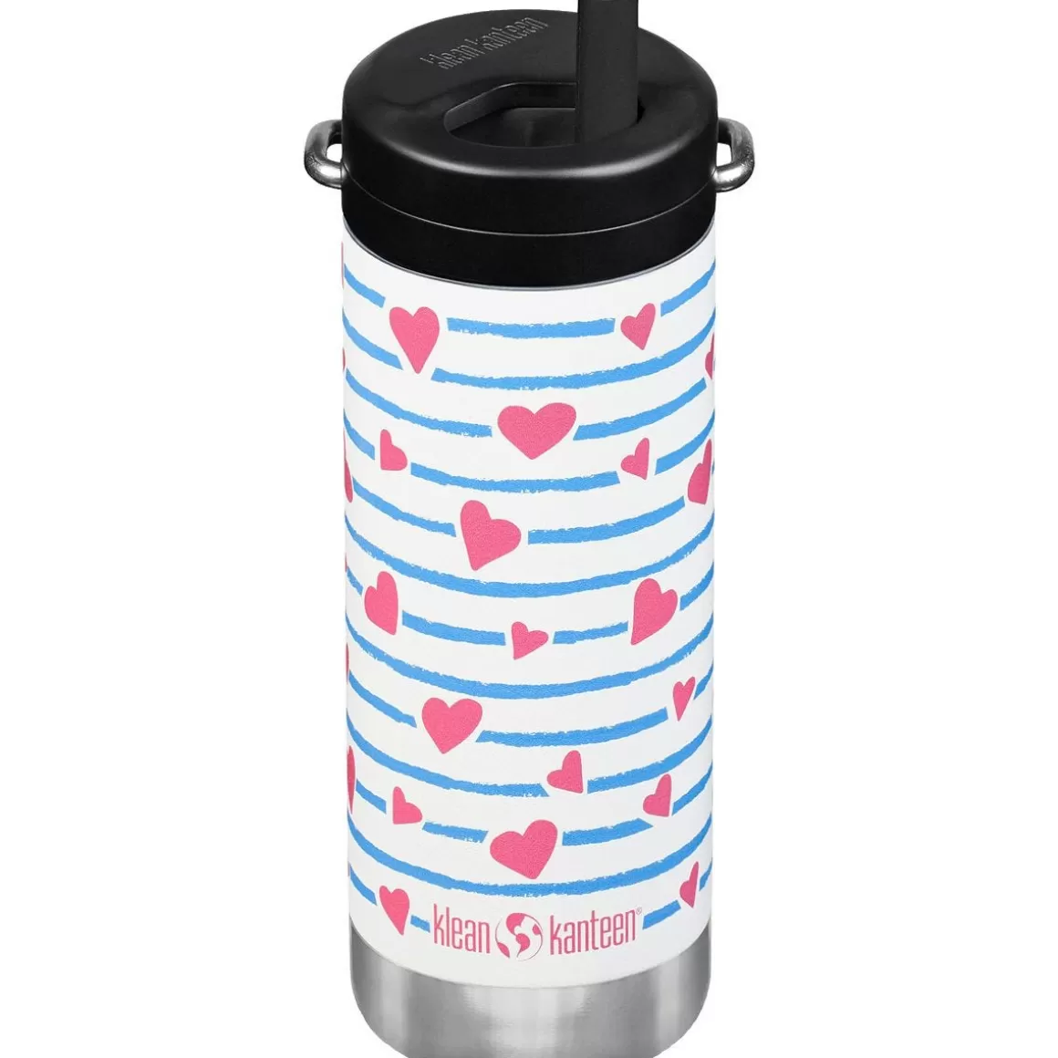 Klean Kanteen Water & Hydration> Tkwide 355Ml Insulated Bottle Twist Cap W/Straw Heart Stripe