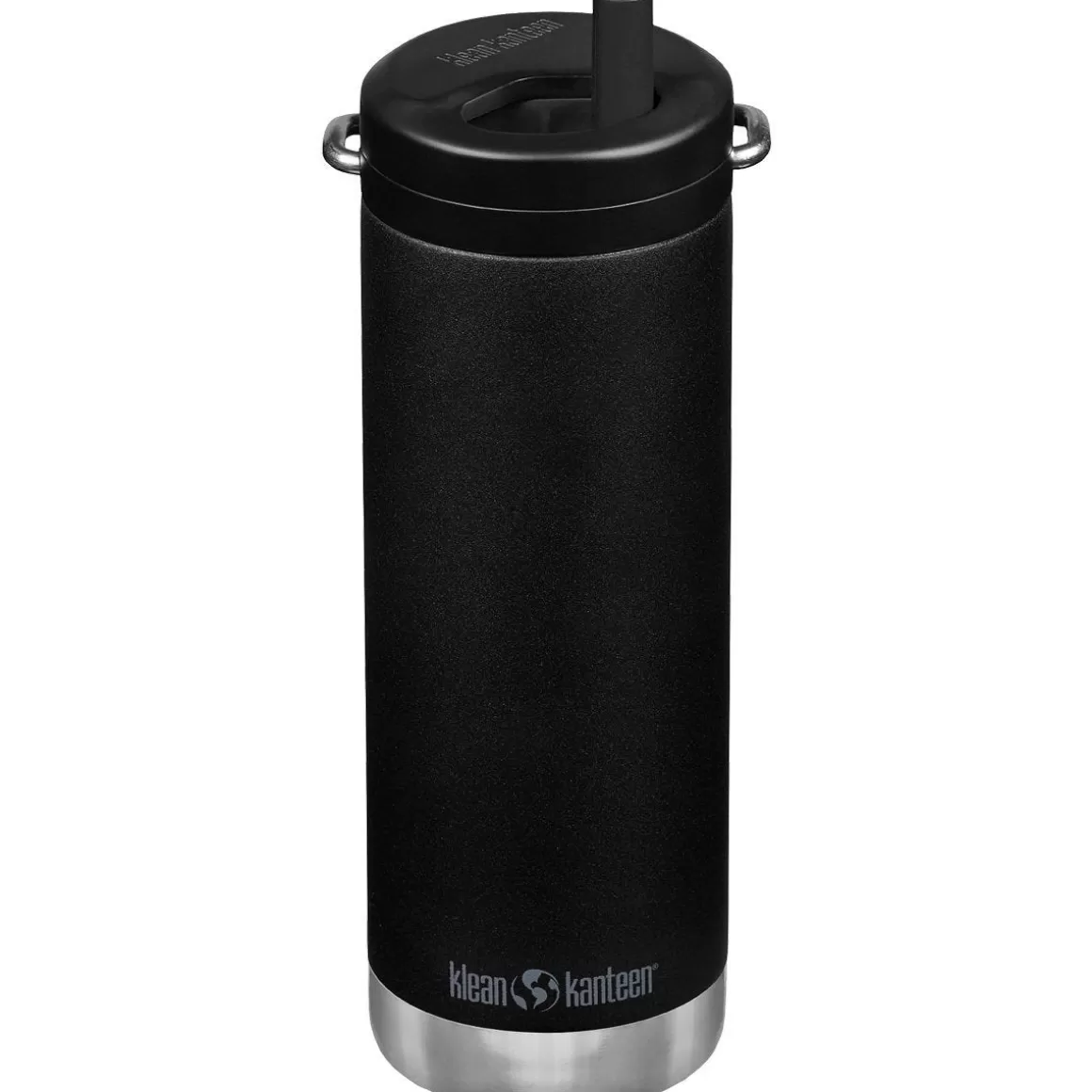 Klean Kanteen Water & Hydration> Tkwide 473Ml Insulated Bottle Twist Cap W/Straw Black