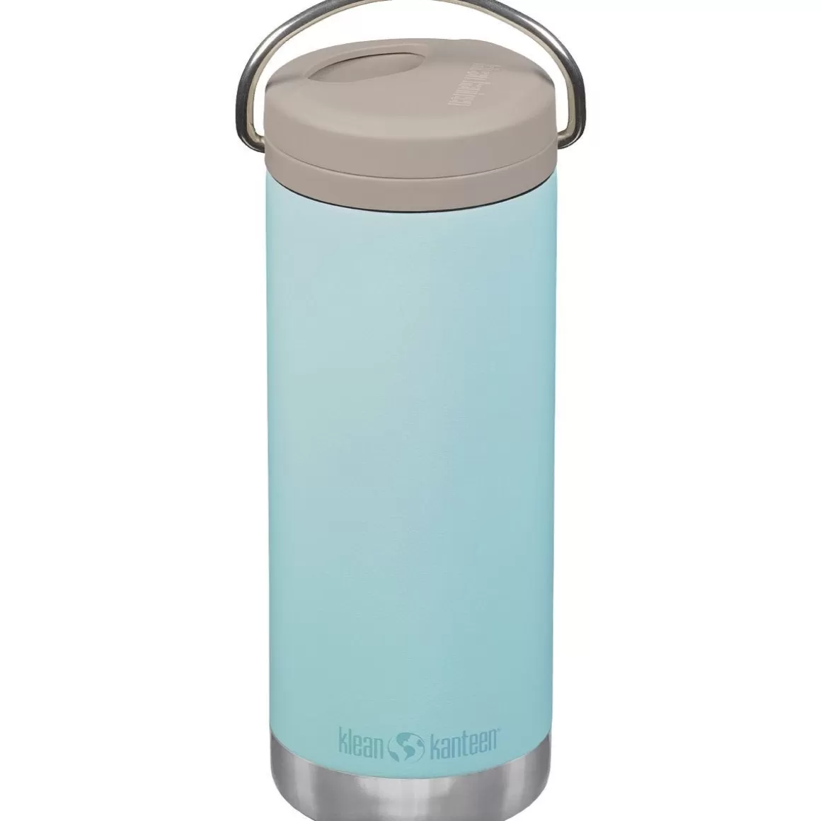Klean Kanteen Water & Hydration> Tkwide 473Ml Insulated Bottle Twist Cap W/Straw Blue Tint