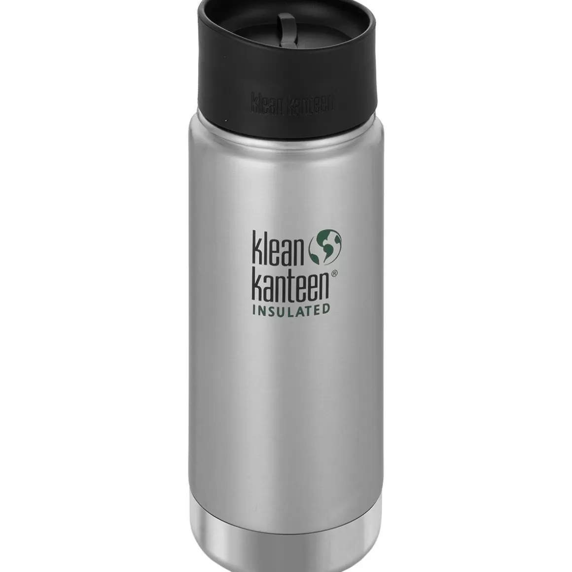 Klean Kanteen Water & Hydration> Wide Mouth Insulated 473Ml Bottle Cafe Cap 2.0 Brushed Stainless