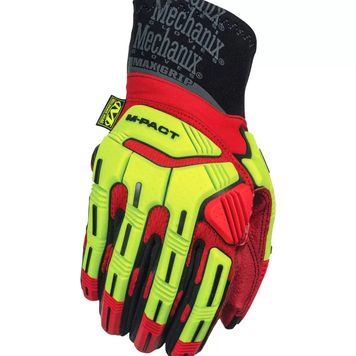 Mechanix Wear Gloves> M-Pact Xplor Grip Gloves Fluorescent Yellow