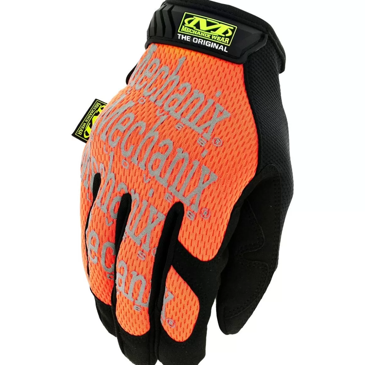 Mechanix Wear Gloves> Original Hi-Viz Gloves Fluorescent Orange