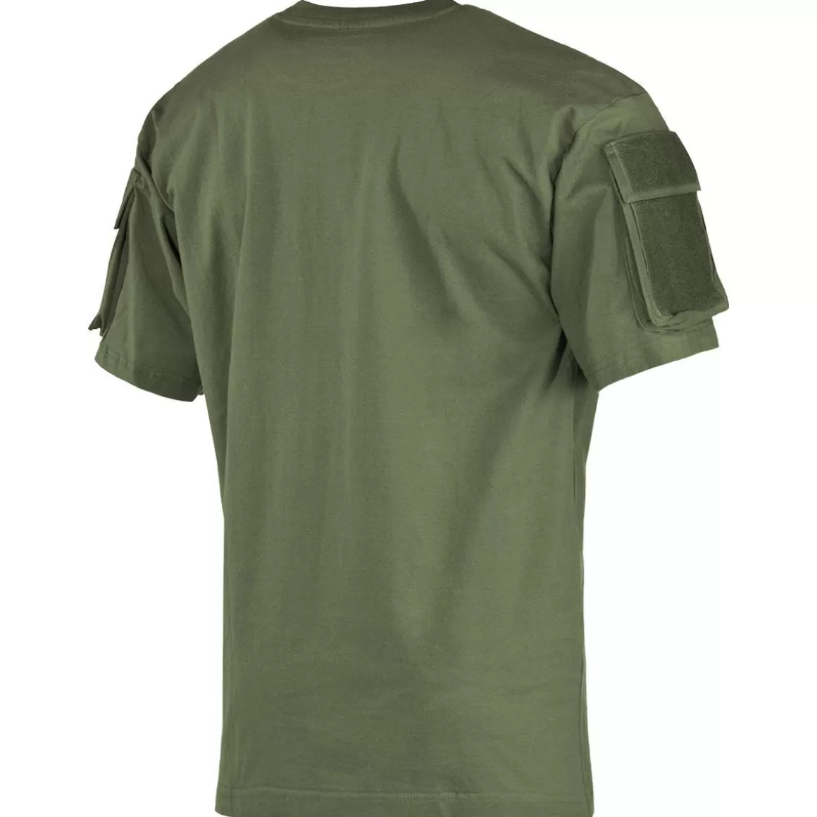 MFH T-Shirts & Vests> Us Short Sleeved T-Shirt With Sleeve Pockets Od Green