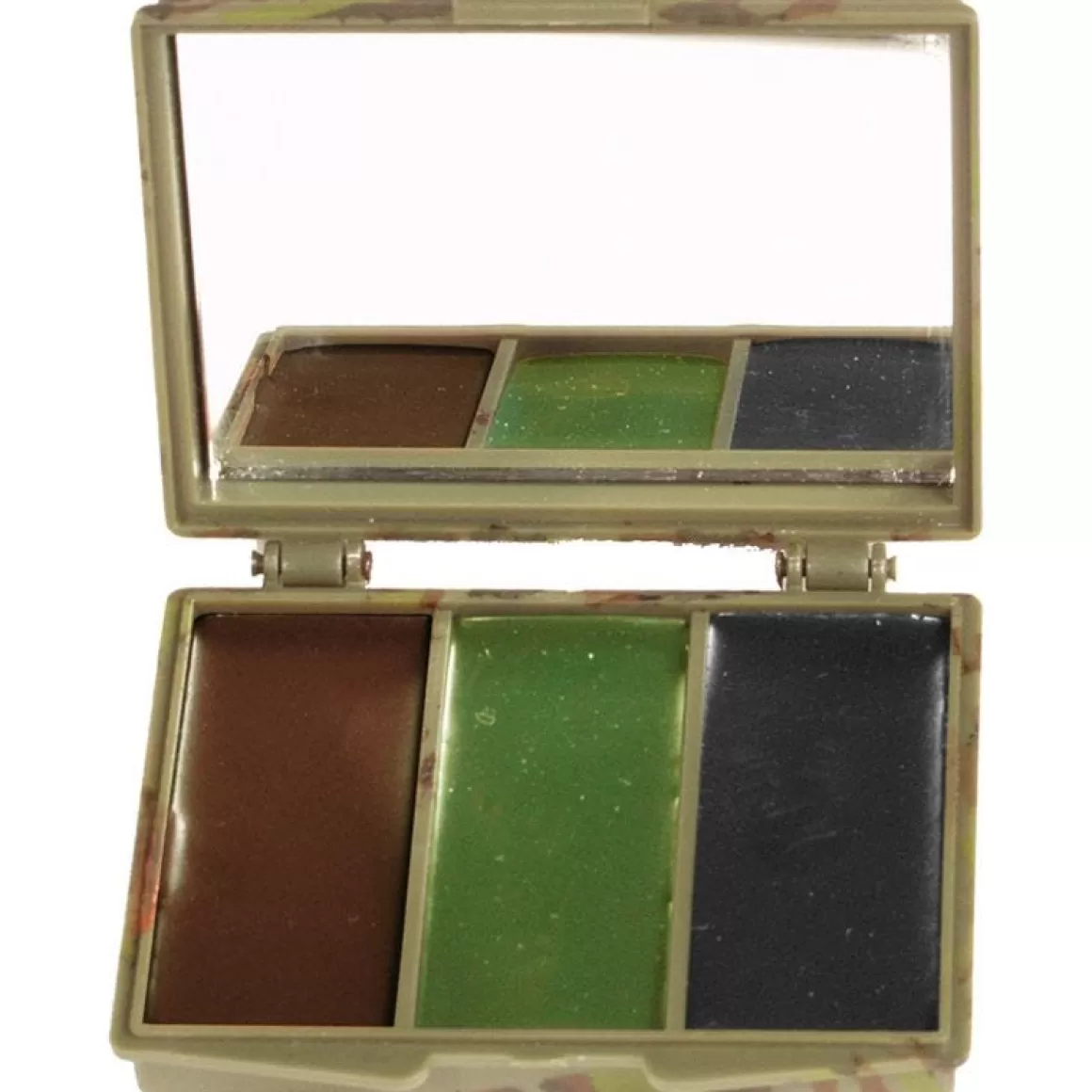 Mil-Tec Camo Creams> Camo Face Paint 3 Colours With Mirror Woodland