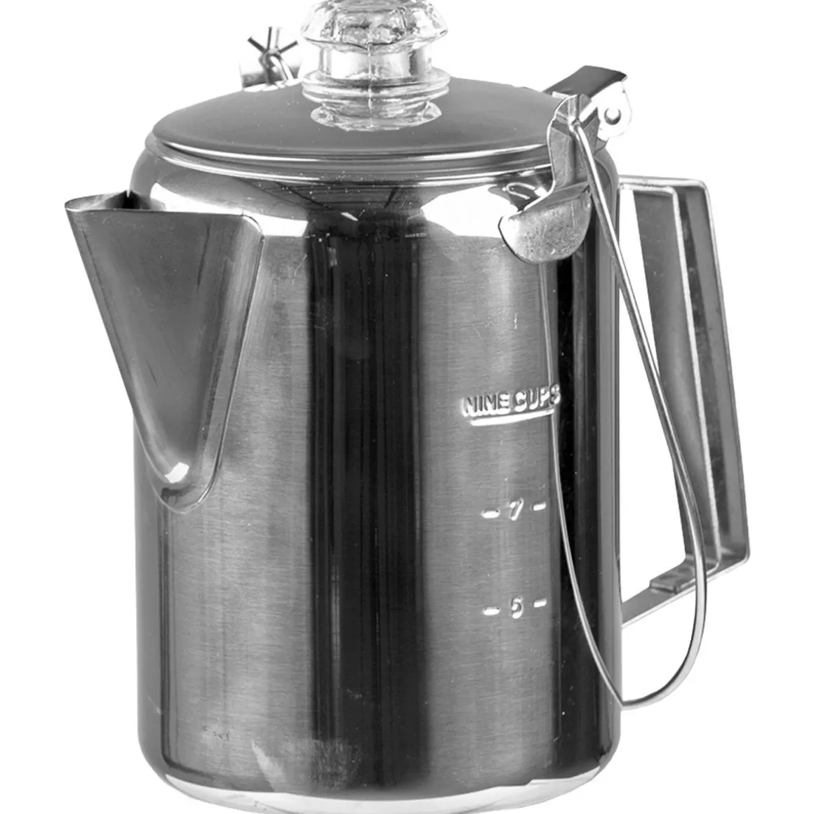 Mil-Tec Cooking & Eating> Stainless Steel Coffee Pot With Percolator (9 Cups)