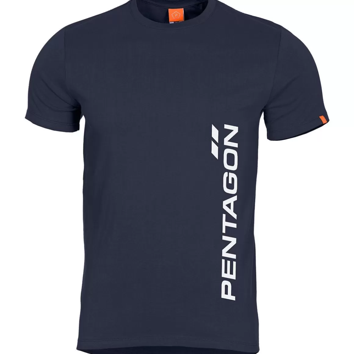 Pentagon T-Shirts & Vests> Ageron Vertical T-Shirt Midnight Blue