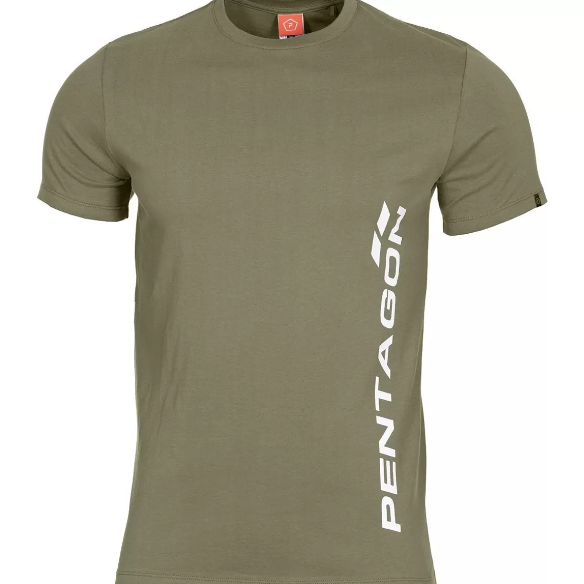Pentagon T-Shirts & Vests> Ageron Vertical T-Shirt Olive