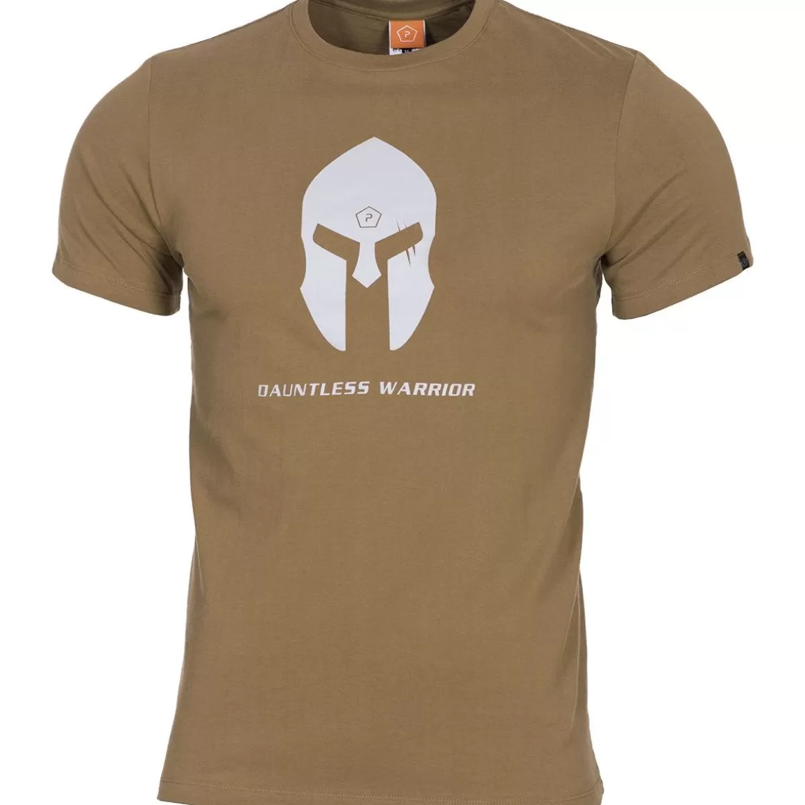 Pentagon T-Shirts & Vests> Ageron Spartan Helmet T-Shirt Coyote