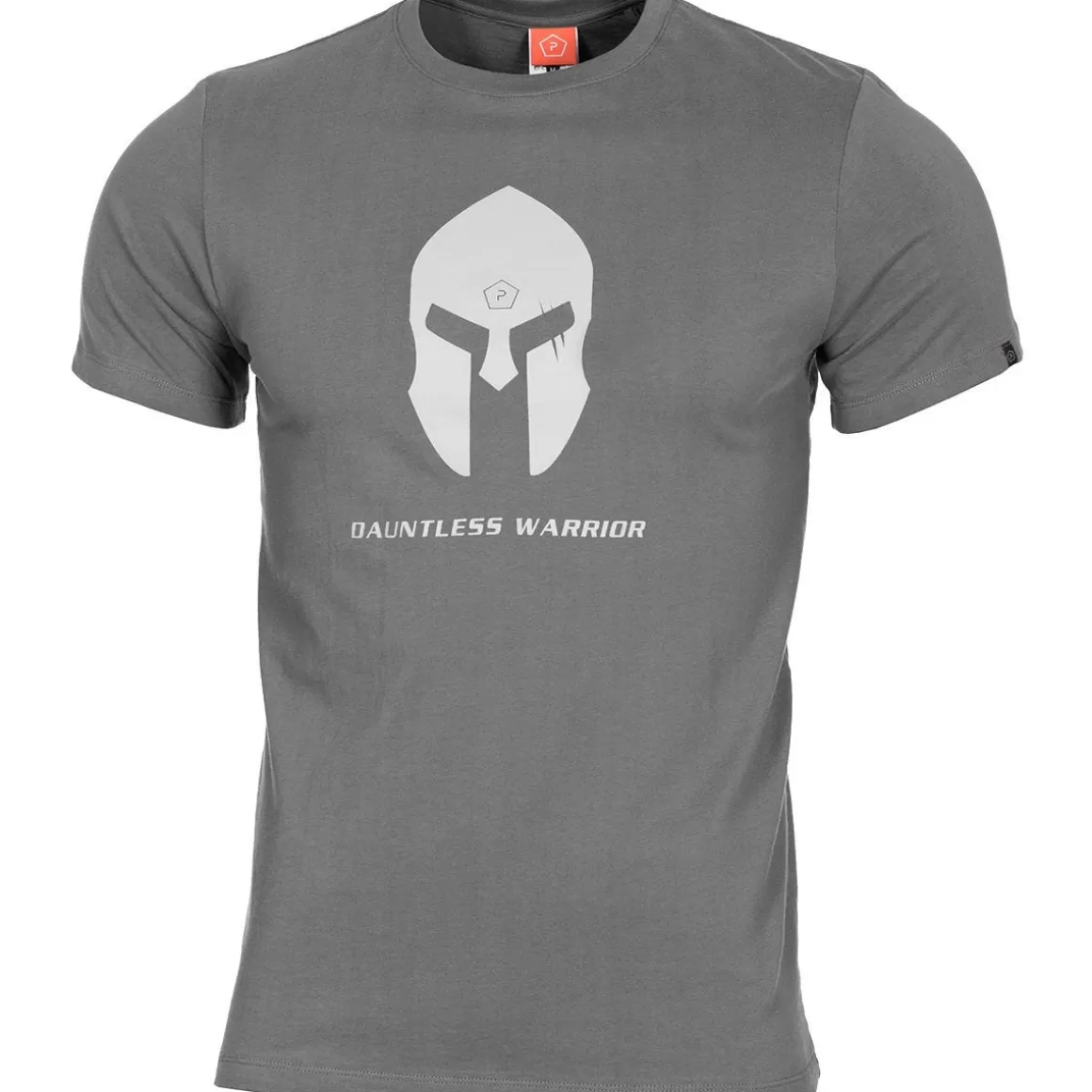 Pentagon T-Shirts & Vests> Ageron Spartan Helmet T-Shirt Wolf Grey