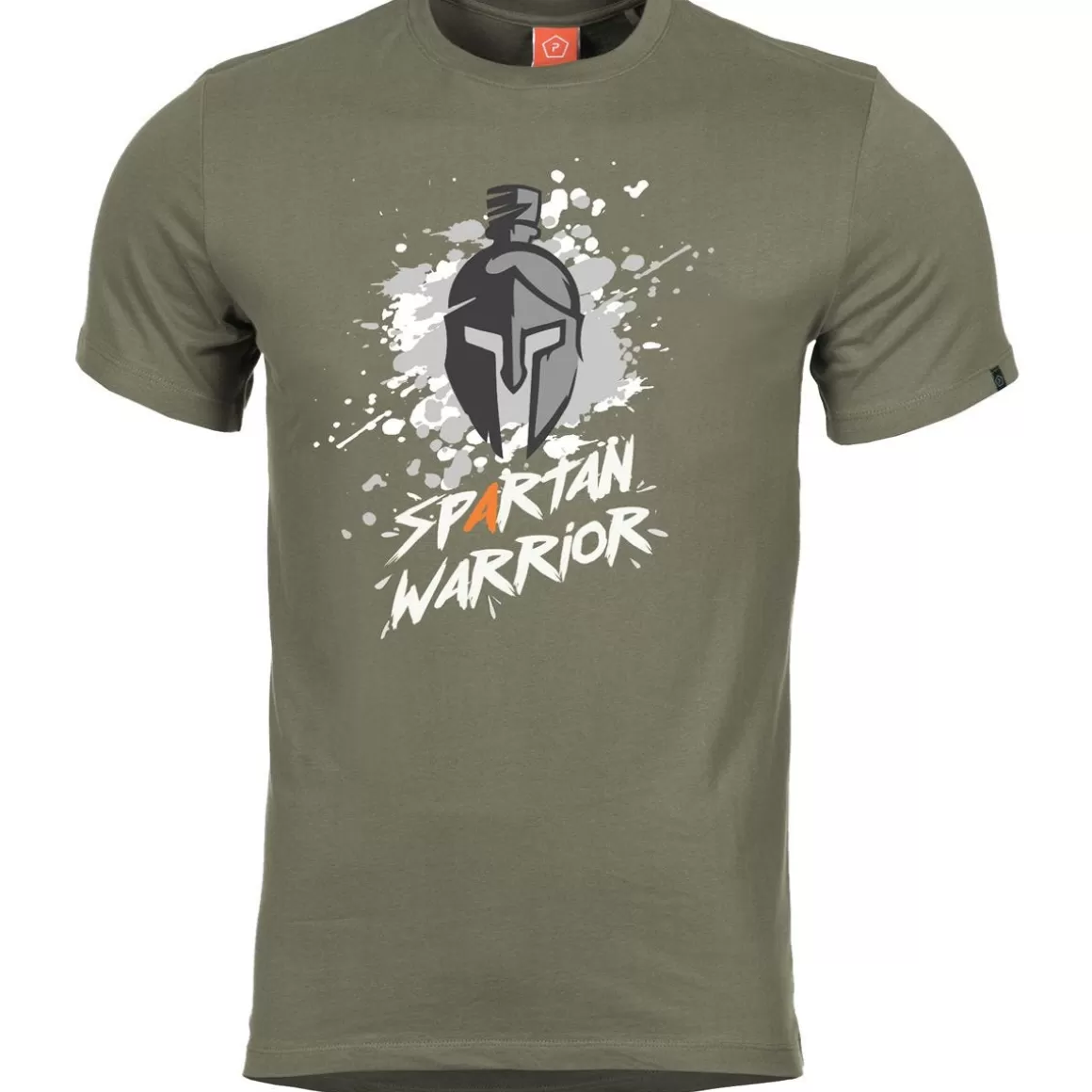Pentagon T-Shirts & Vests> Ageron Spartan Warrior T-Shirt Olive
