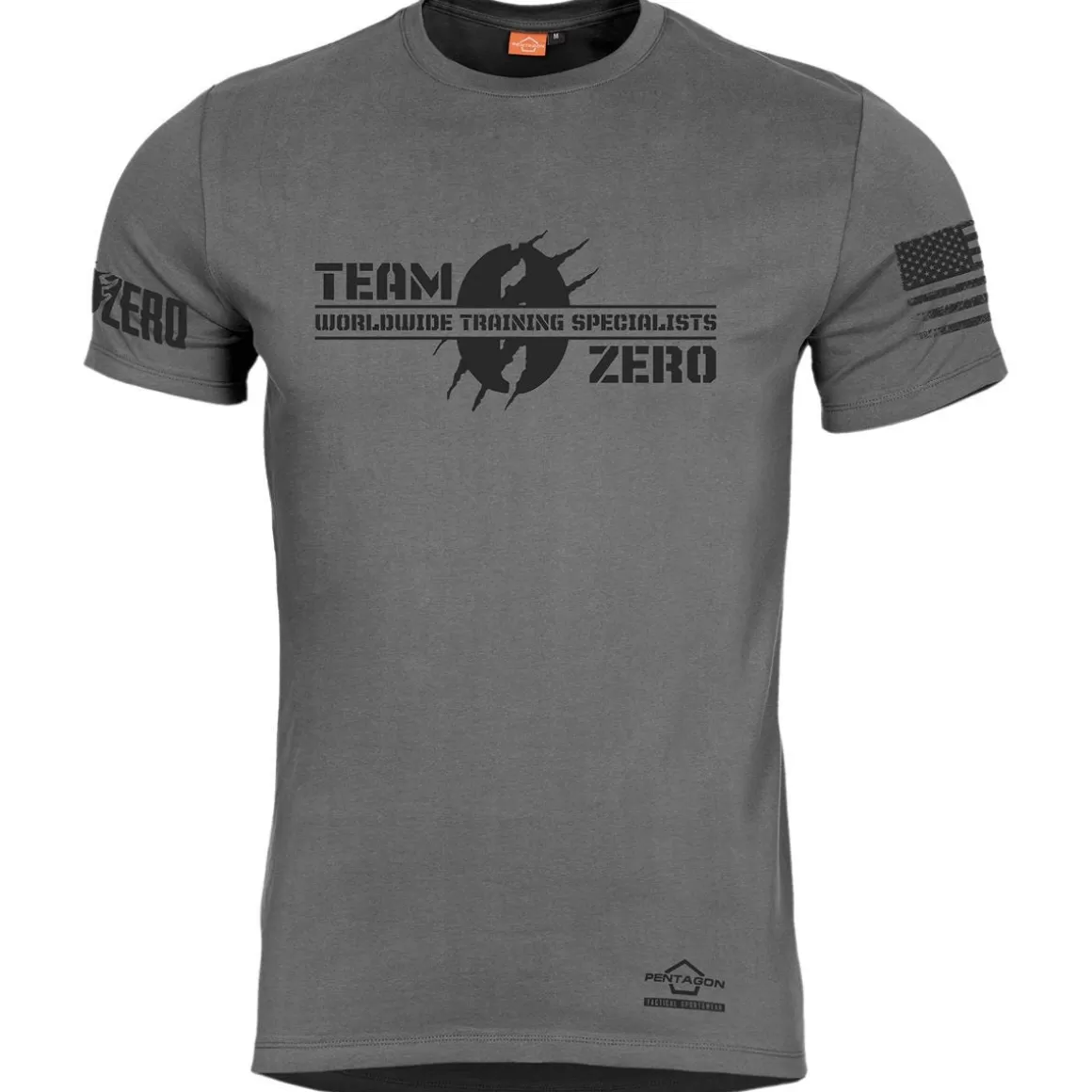 Pentagon T-Shirts & Vests> Ageron Zero Edition Wts T-Shirt Wolf Grey