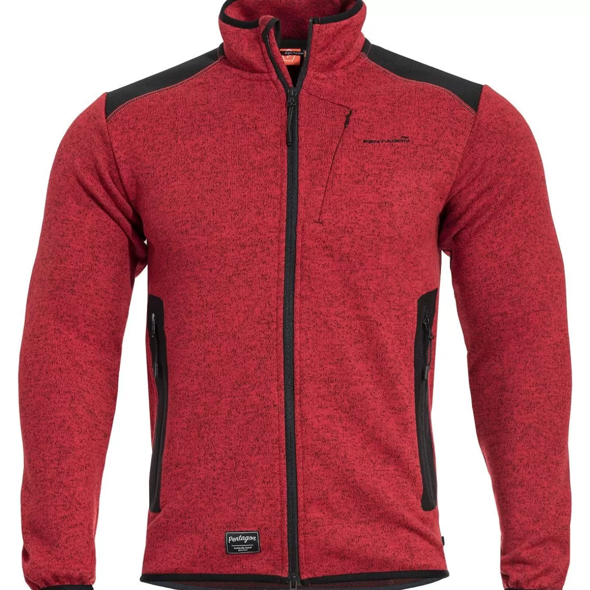 Jack Pyke Sweatshirts>Pentagon Amintor Tactical Sweater Red