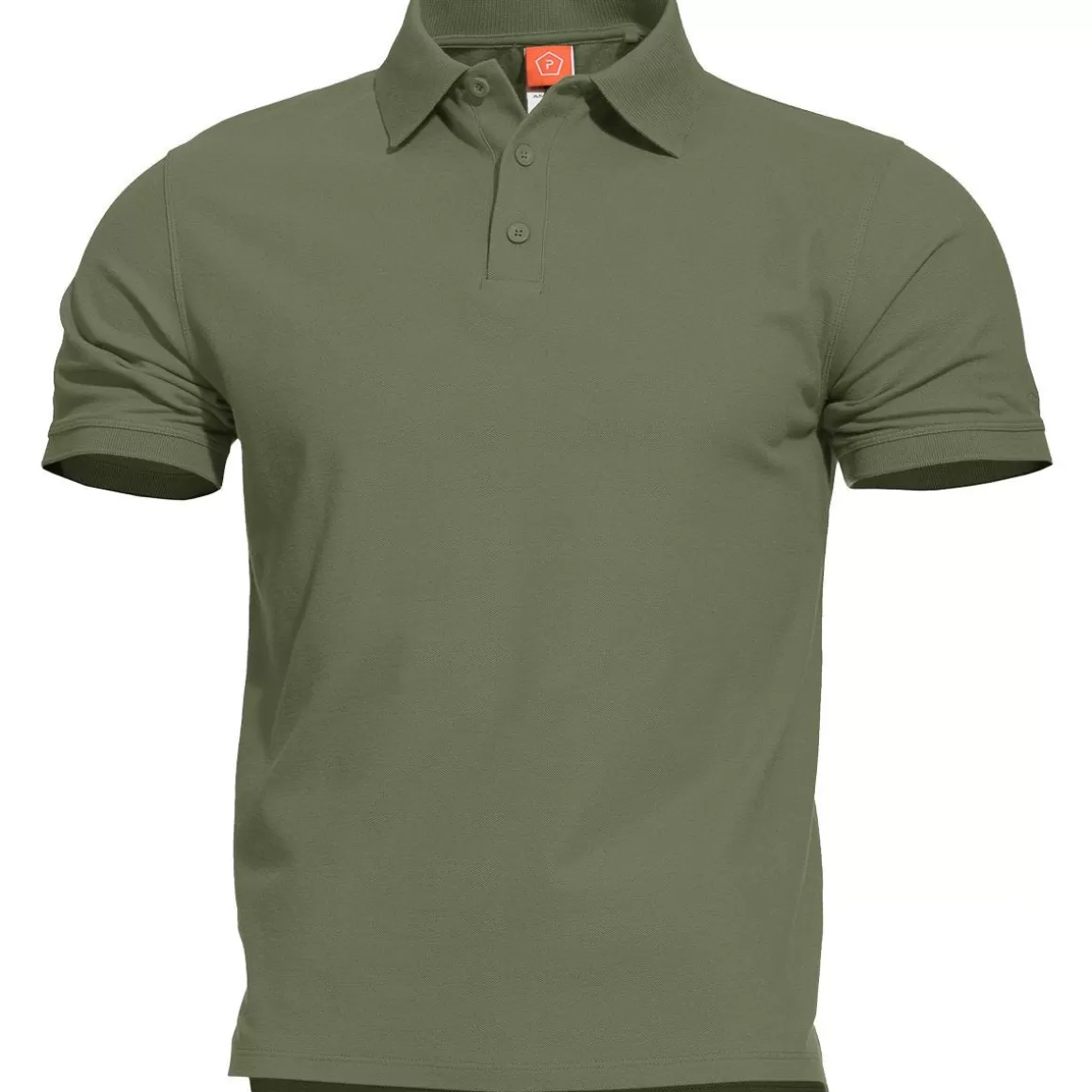 Pentagon T-Shirts & Vests> Aniketos Polo T-Shirt Camo Green