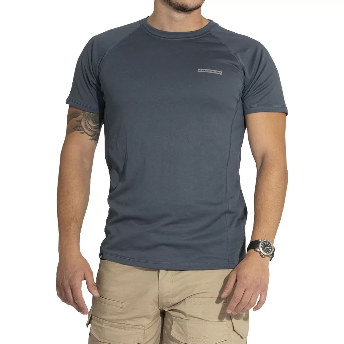 Pentagon T-Shirts & Vests> Body Shock T-Shirt Charcoal Blue