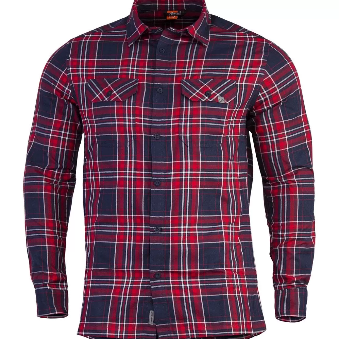 Helikon Shirts>Pentagon Drifter Flannel Shirt Long Sleeve Red Checks