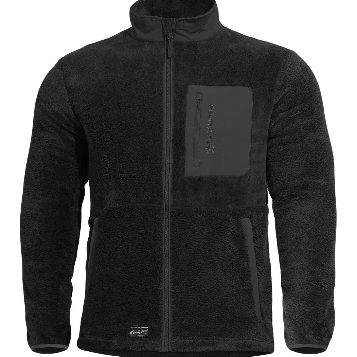 Helikon Fleeces>Pentagon Grizzly Full Zip Sweater Black