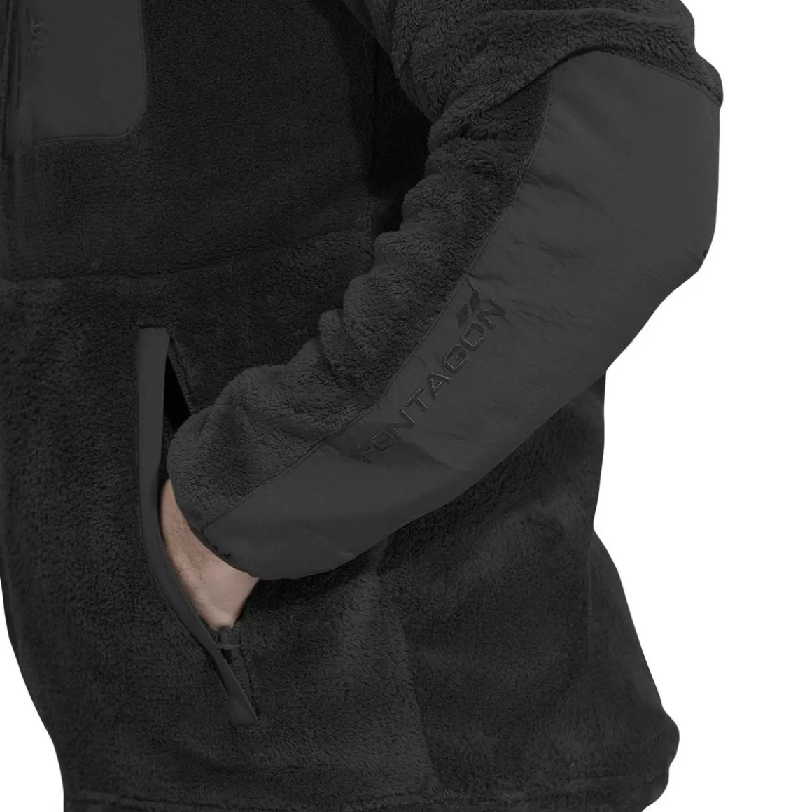 Helikon Fleeces>Pentagon Grizzly Full Zip Sweater Black