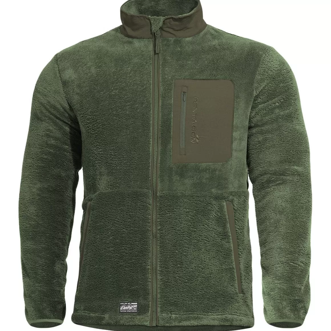Pentagon Fleeces> Grizzly Full Zip Sweater Camo Green
