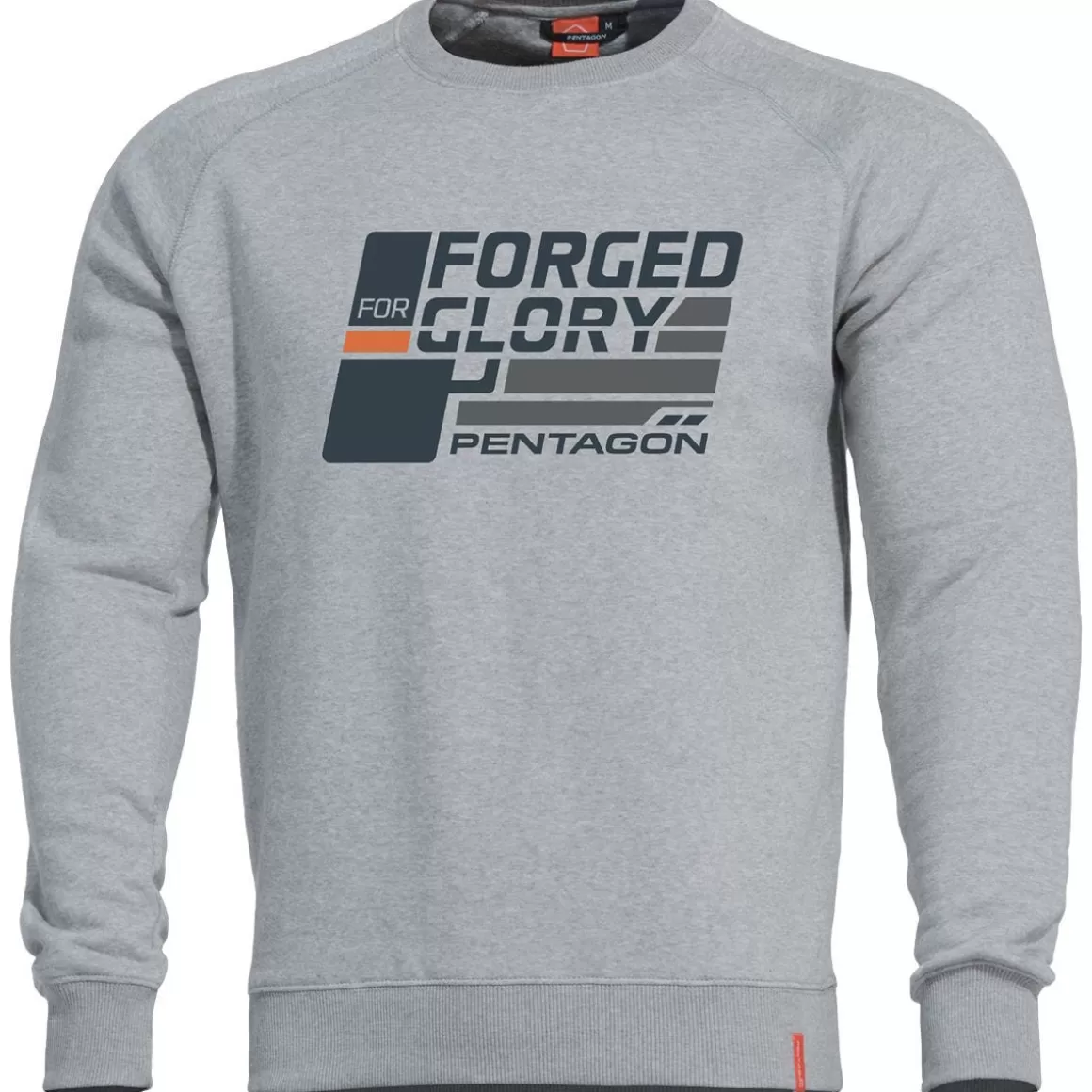 Pentagon Sweatshirts> Hawk Sweater Forged For Glory Melange